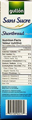 Gullon primer plano de la textura crujiente del shortbread, sabor mantequilloso