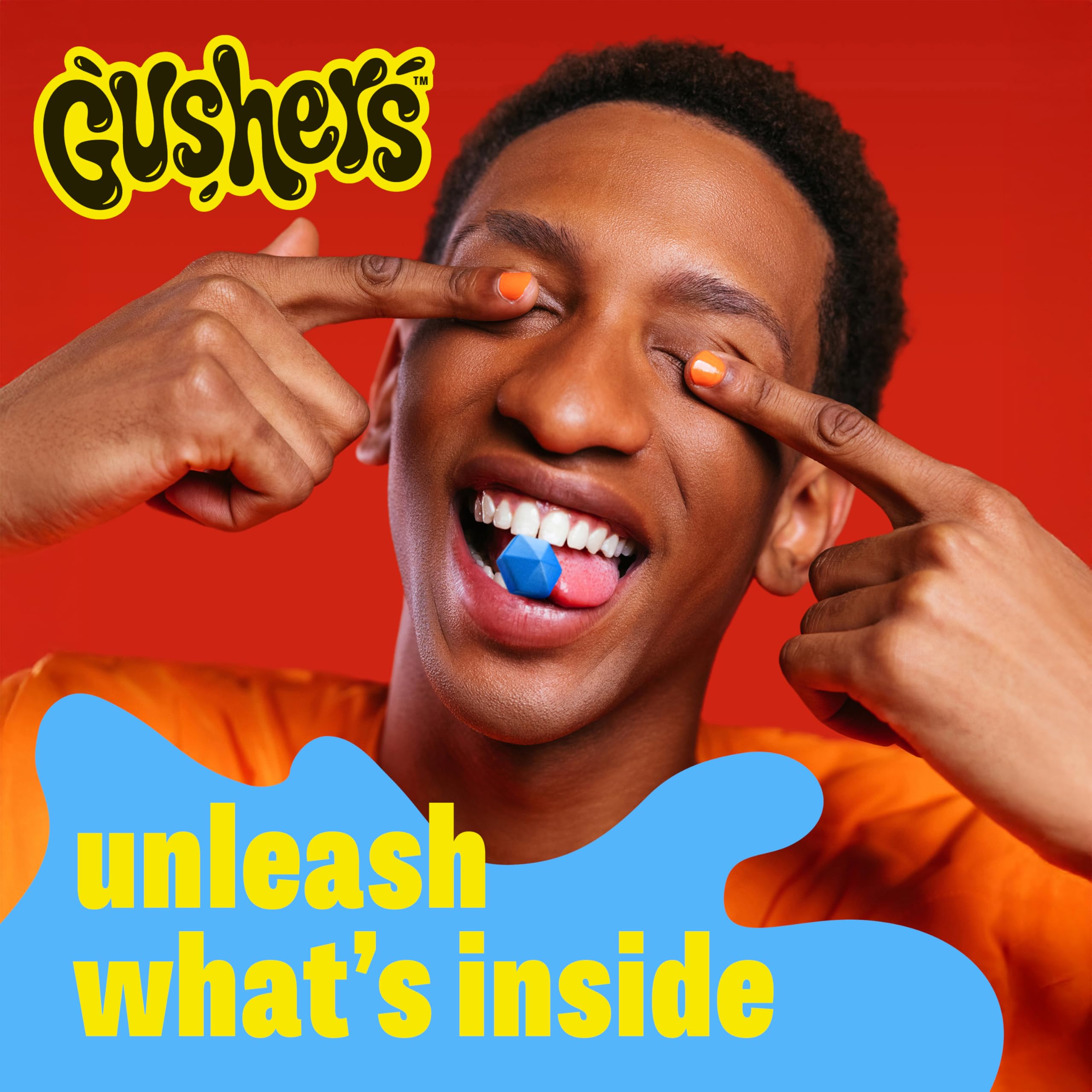 Gushers en fiesta infantil sobre mesa mostrando uso para compartir
