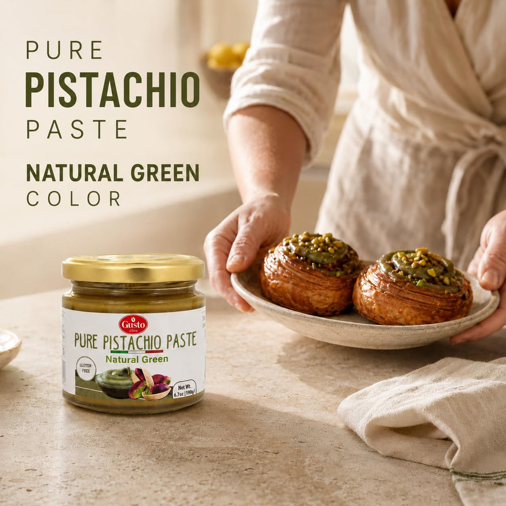 GUSTO ETNA crema de pistacho untada en tostada realzando sabor natural