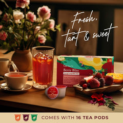 Gya Tea Co detalle de cápsula listo para la cafetera, comodidad sin residuos
