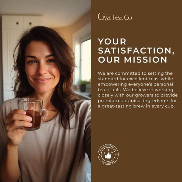 Gya Tea Co etiqueta nutricional y lista de ingredientes, transparencia y confianza