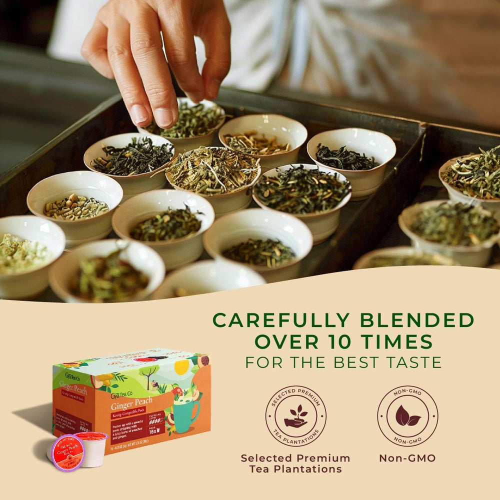 Gya Tea Co infusión en taza con espuma y aroma reconfortante