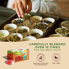 Gya Tea Co infusión en taza con espuma y aroma reconfortante