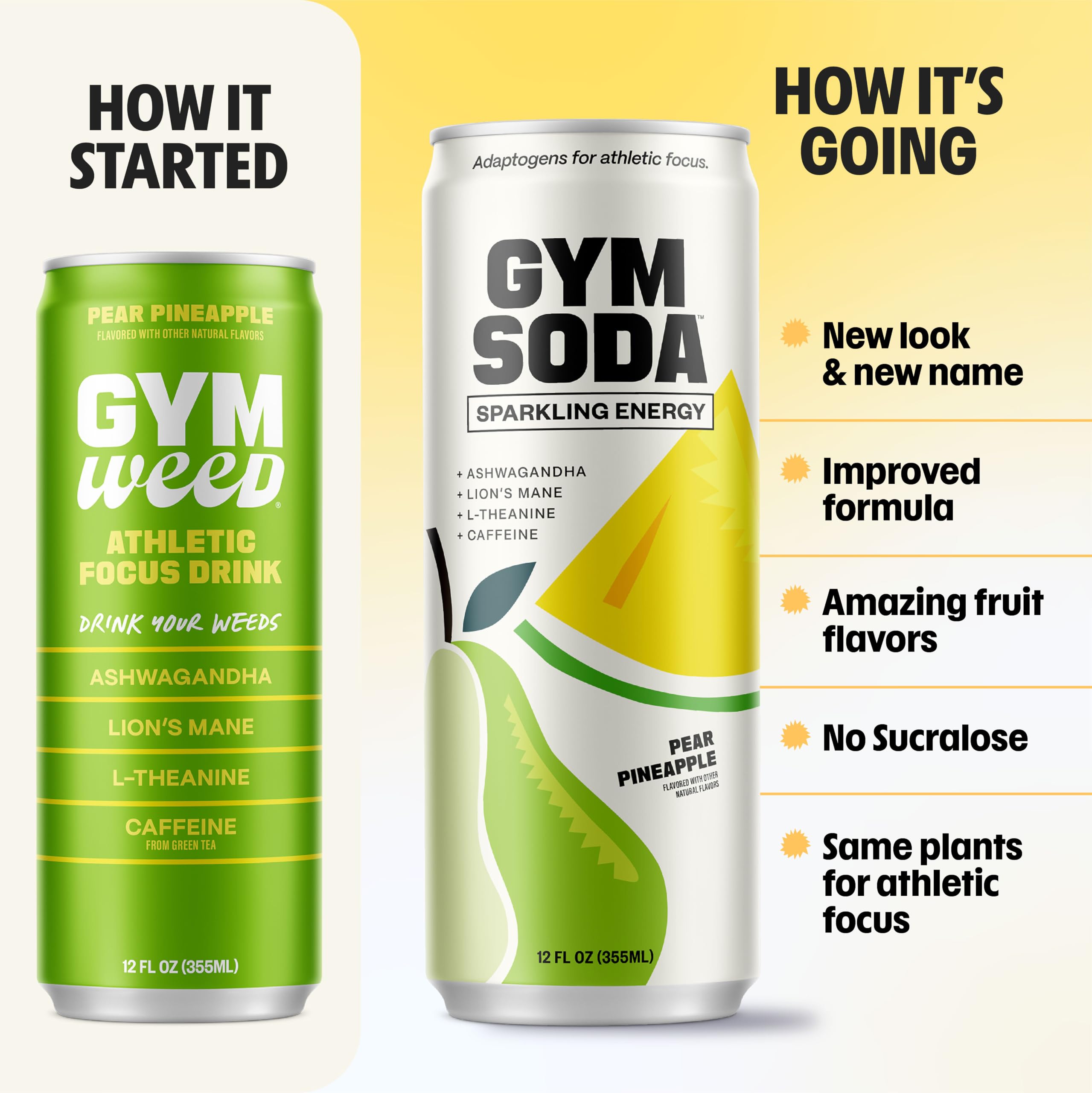 GYM SODA lata en mano para comparar tamaño y llevar al entreno