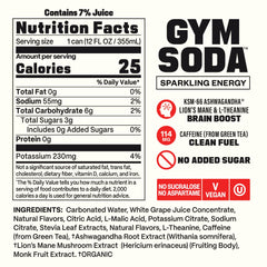 GYM SODA detalle de la espuma y burbujeo que refresca tras actividad