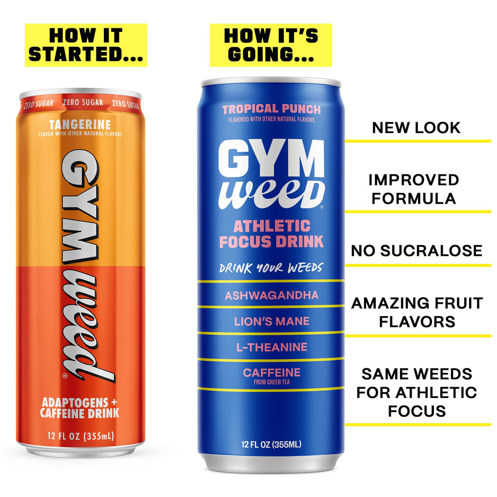 GYM SODA lata abierta con burbujas que ilustra energía inmediata y sabor