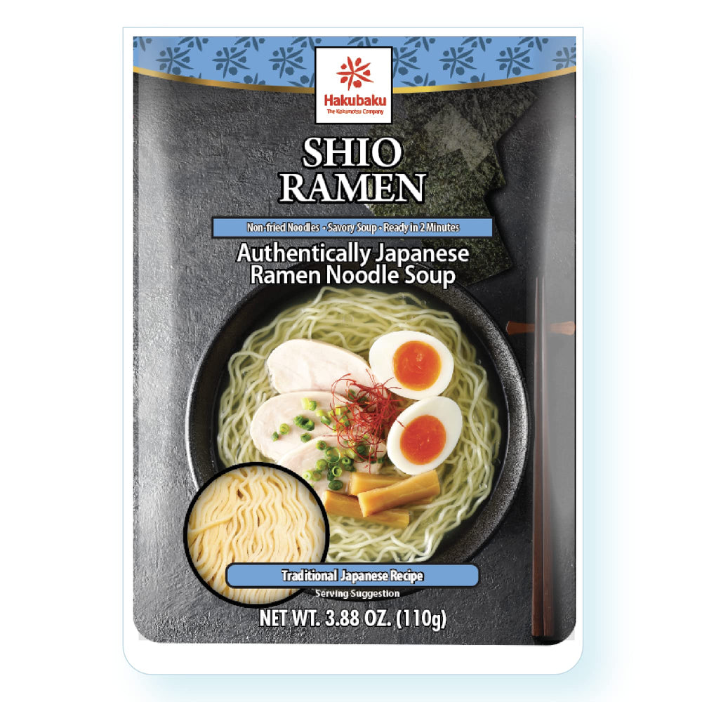 Hakubaku etiqueta y lista de ingredientes mostrando origen japonés y beneficios