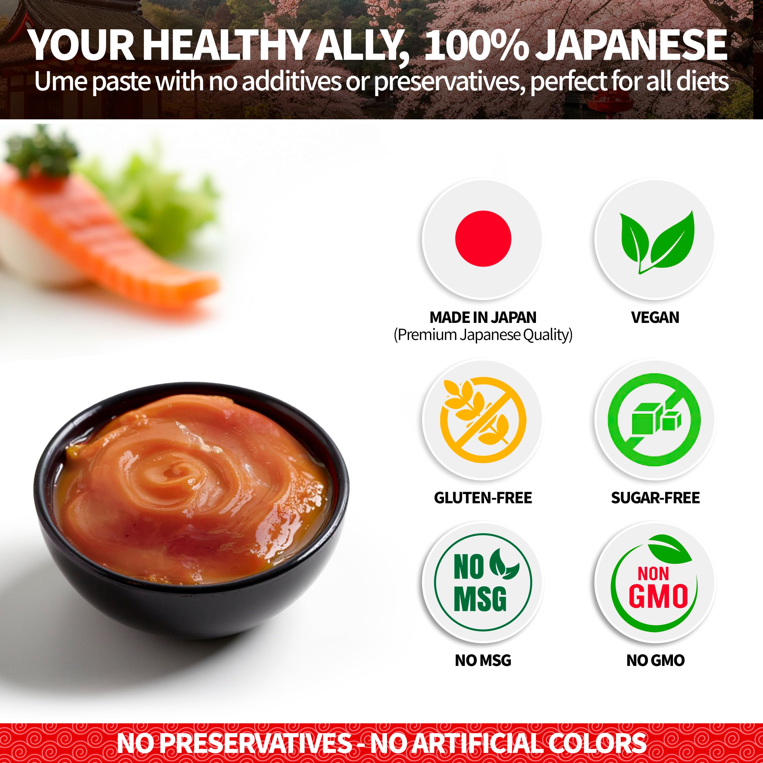 HAKUZEN etiqueta con ingredientes simples que destaca su pureza