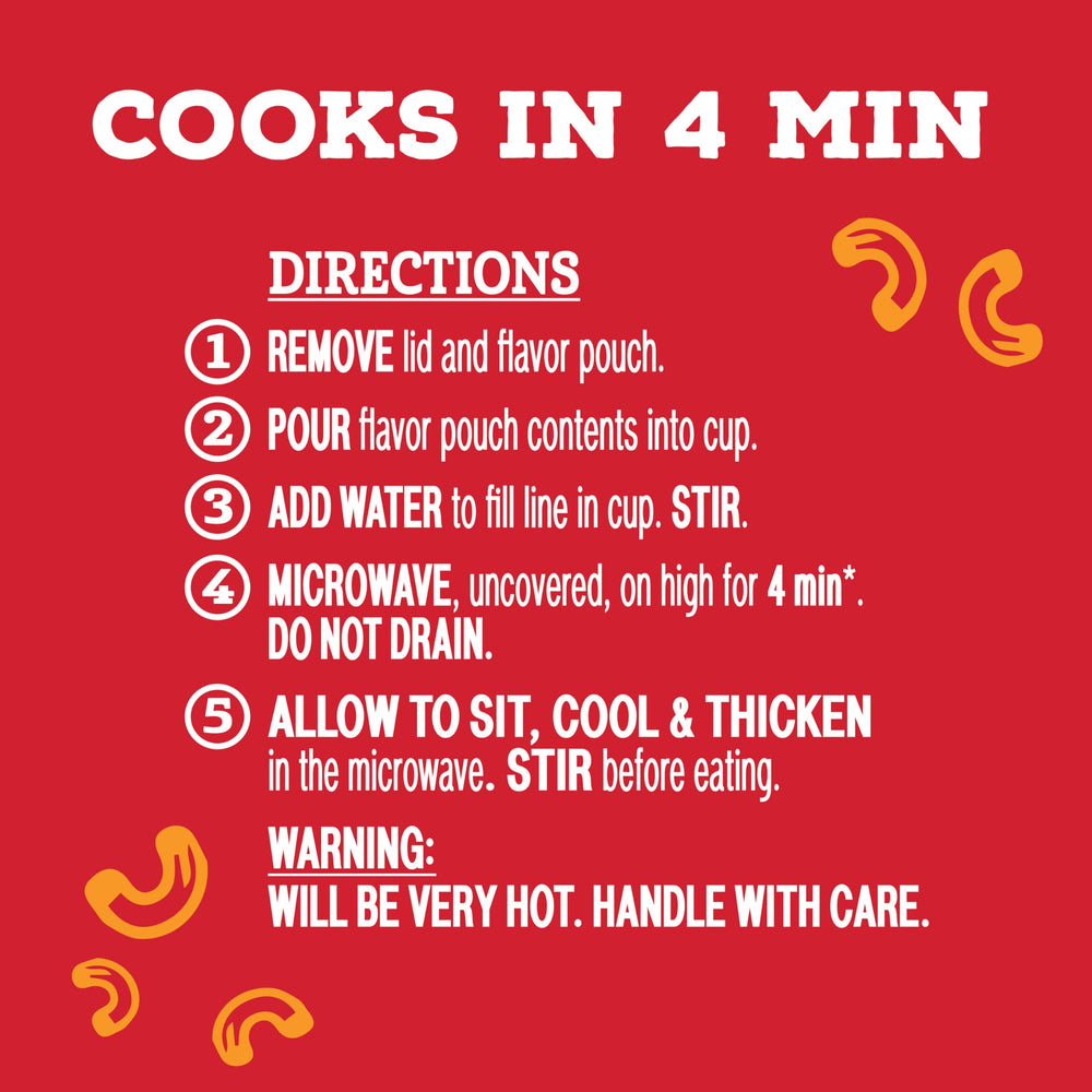 Hamburger Helper taza abierta cocinándose en microondas, conveniencia para comidas