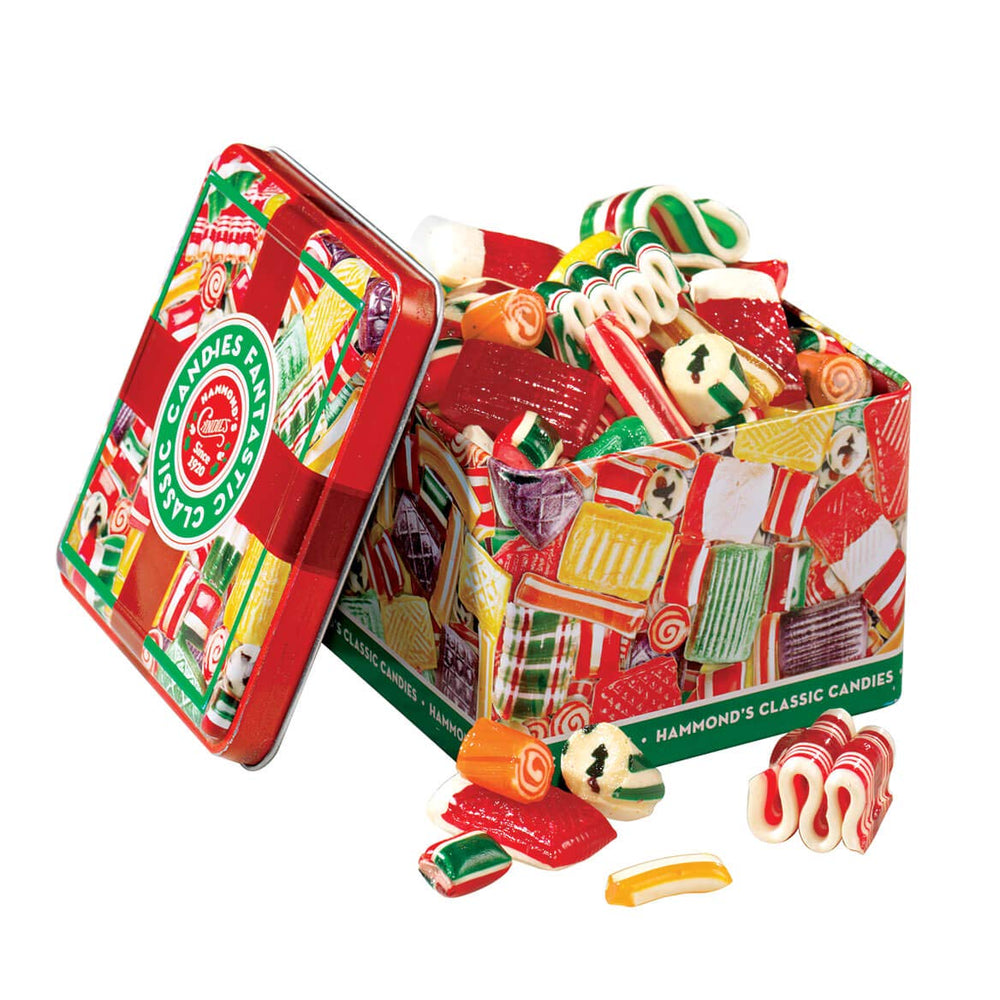 Hammond's Candies lata frontal decorativa lista para regalar y compartir
