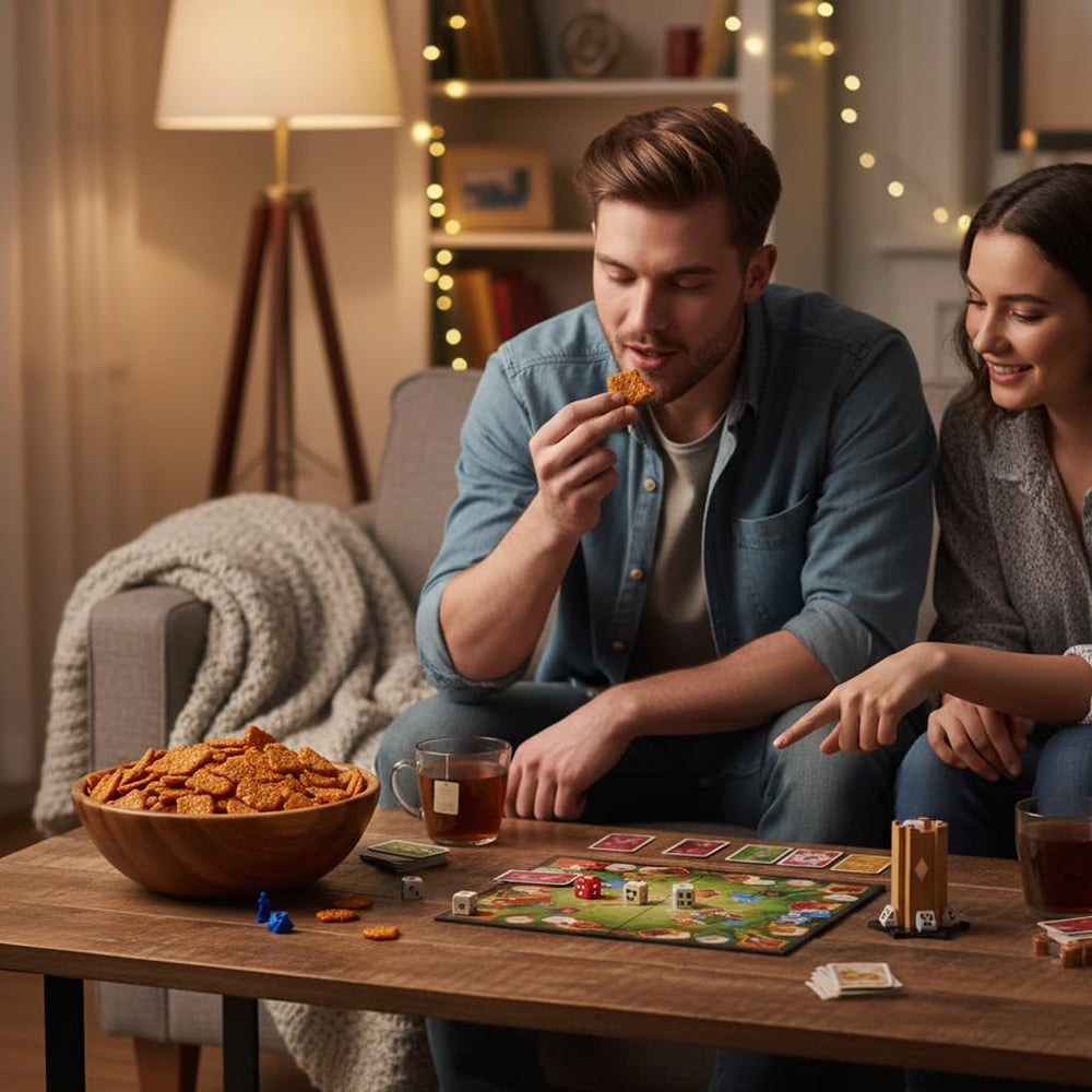 Hampton Distribution chips mezcladas con frutos secos en trail mix para agregar crunch
