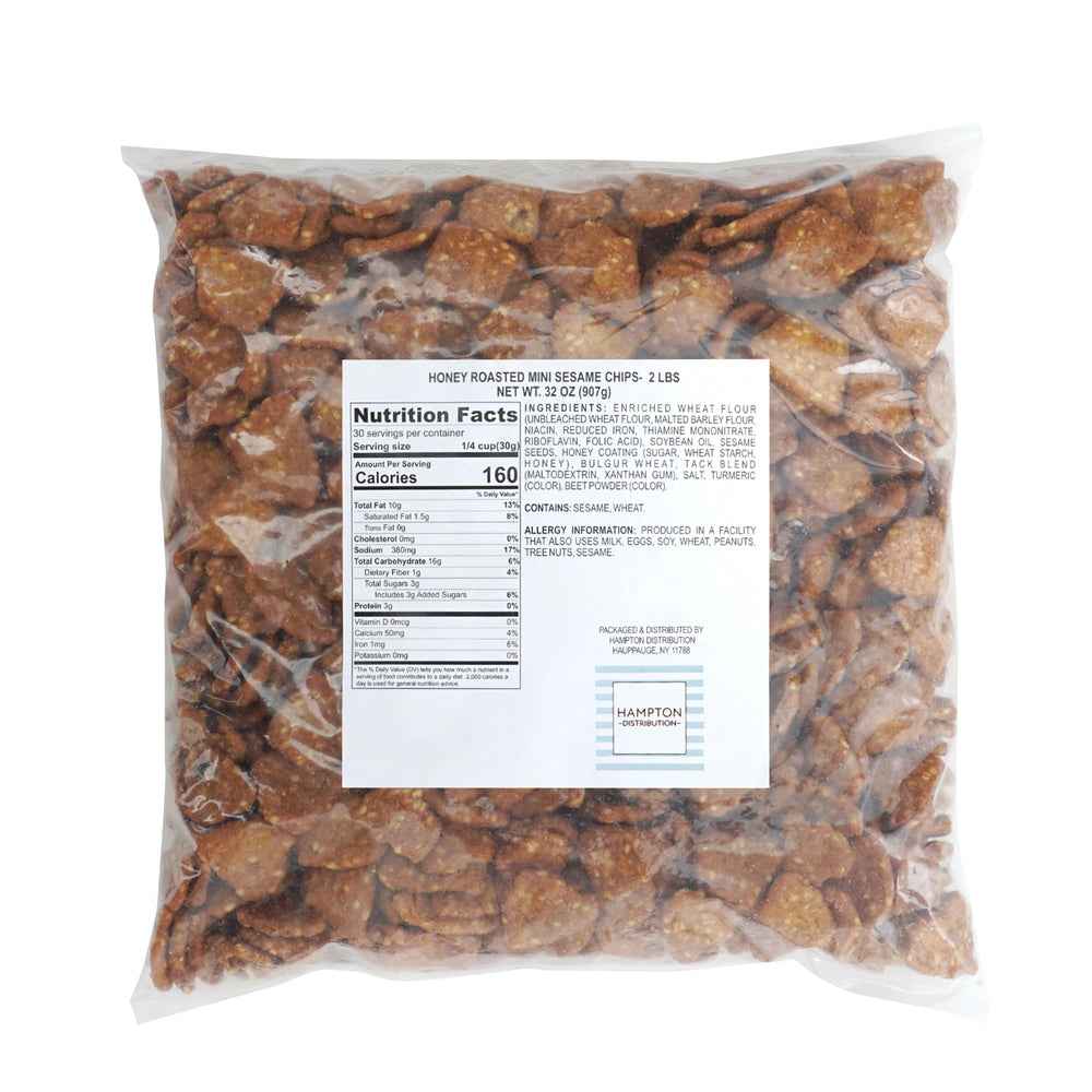 Hampton Distribution primer plano de la textura crujiente y glaseado honey roasted