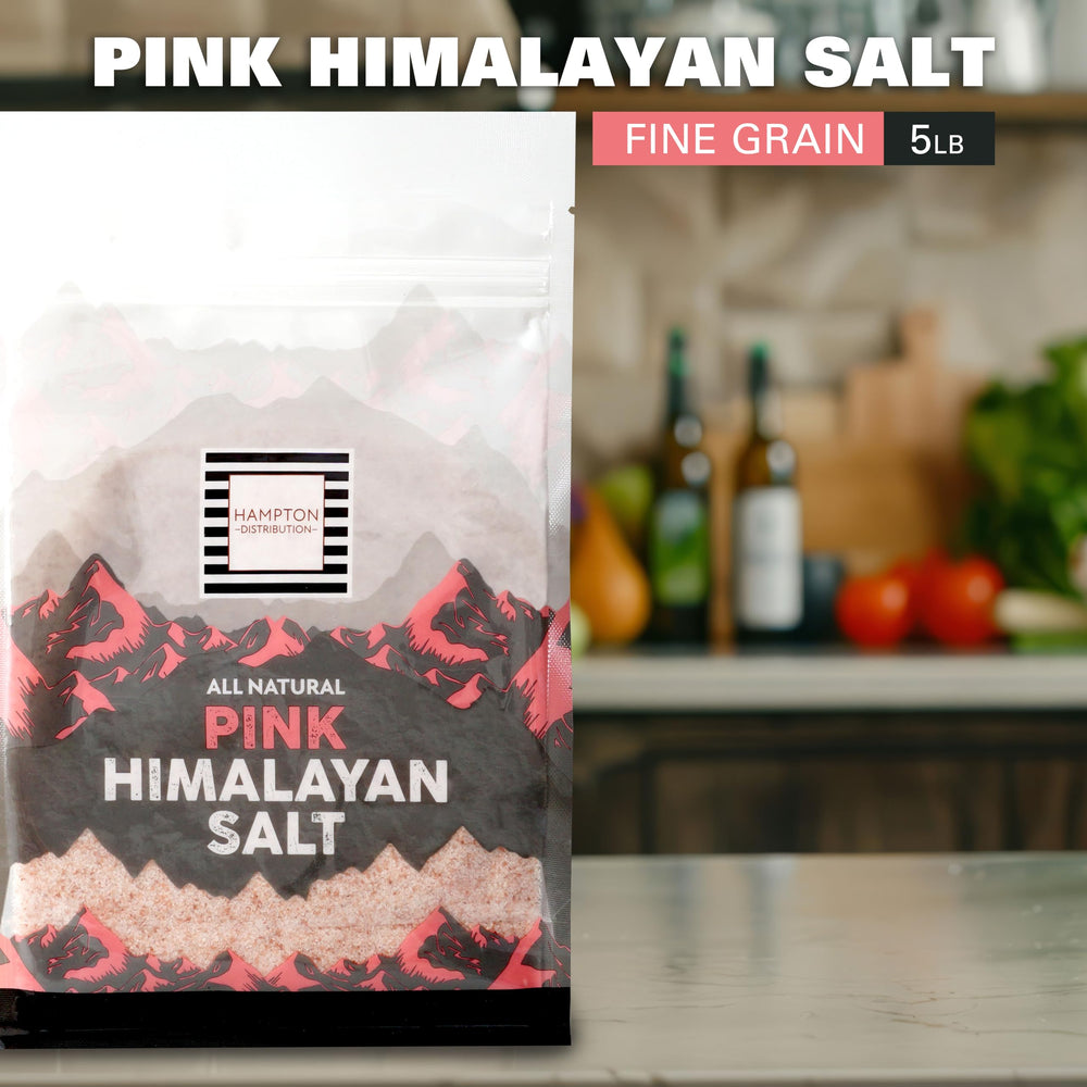 Hampton Distribution cuchara medidora con sal rosa, porción práctica para cocinar