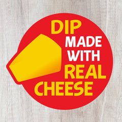 Handi-Snacks RITZ close-up del dip de queso, untuoso y hecho con queso real