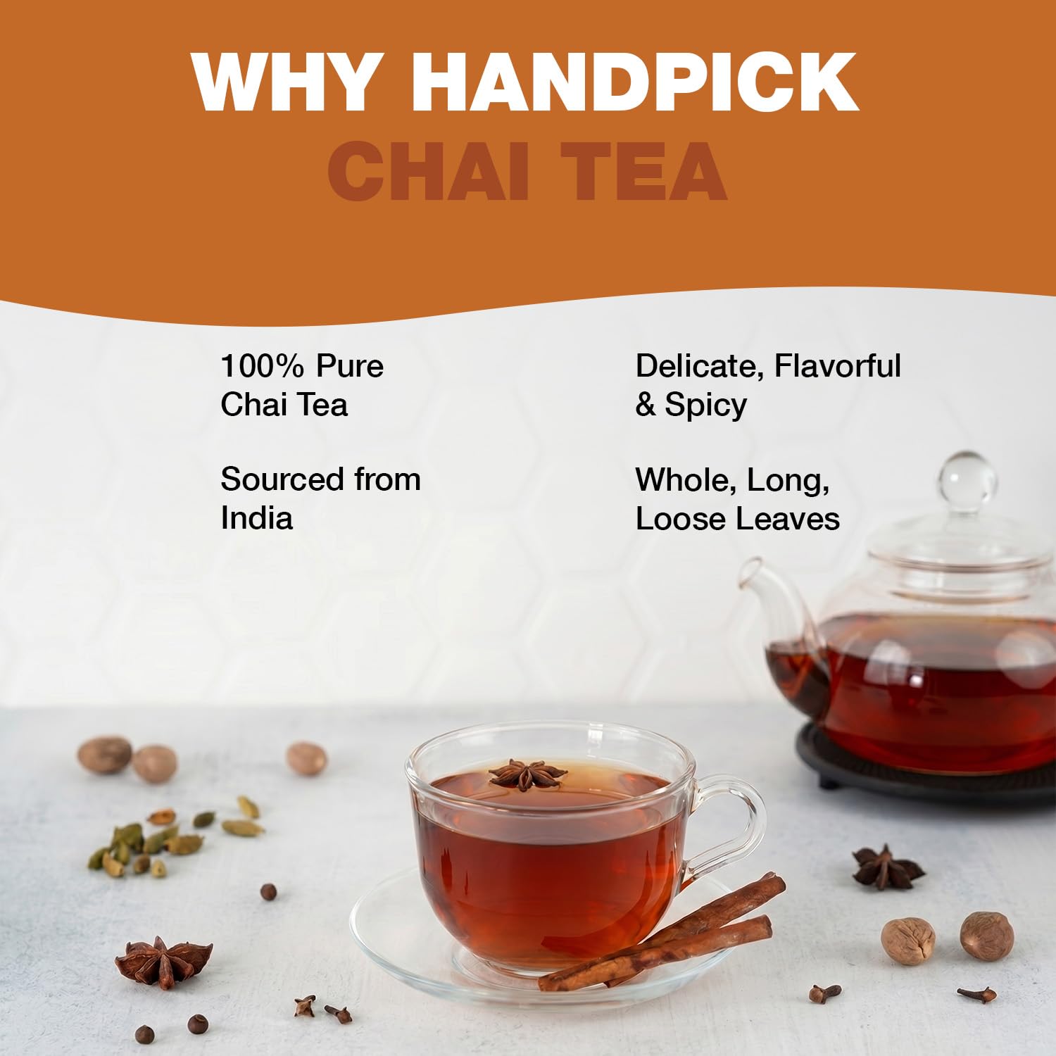 HANDPICK preparación de chai en tetera hirviendo - extracción completa