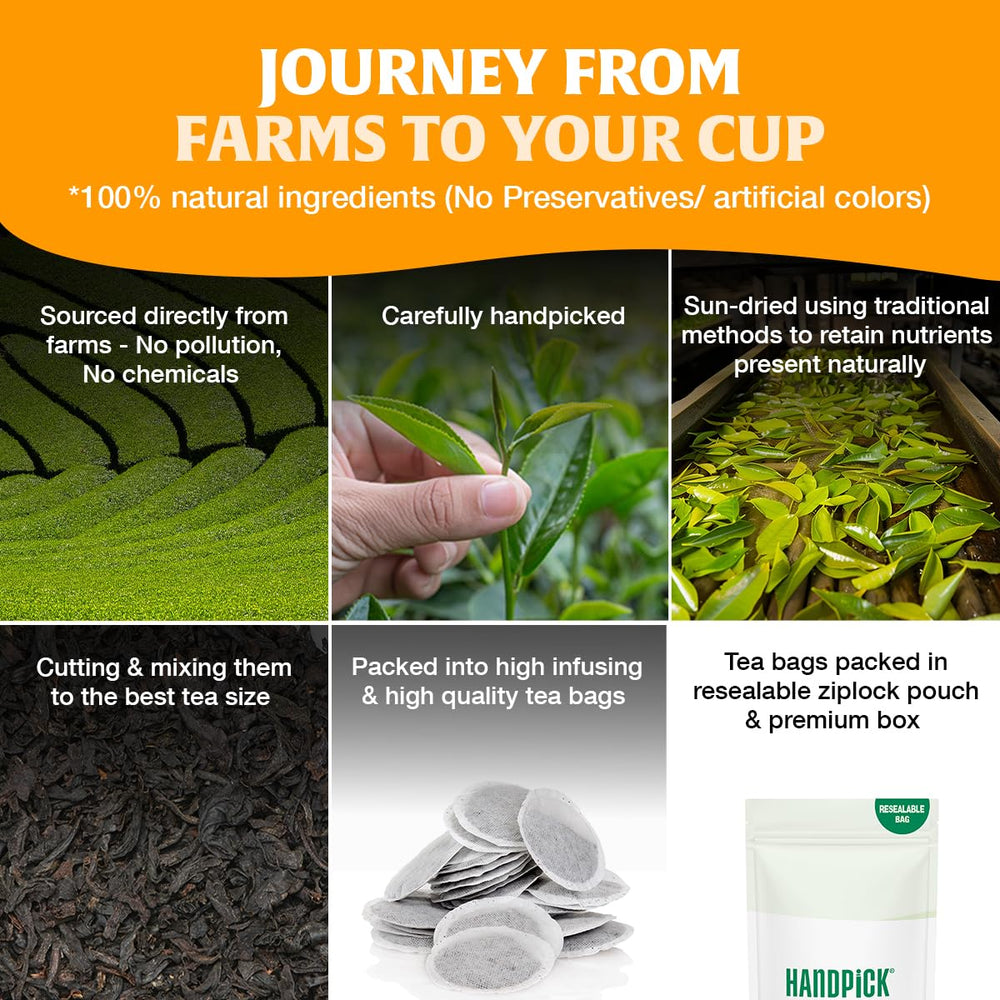 HANDPICK taza con leche y té negro, demuestra compatibilidad y sabor pleno