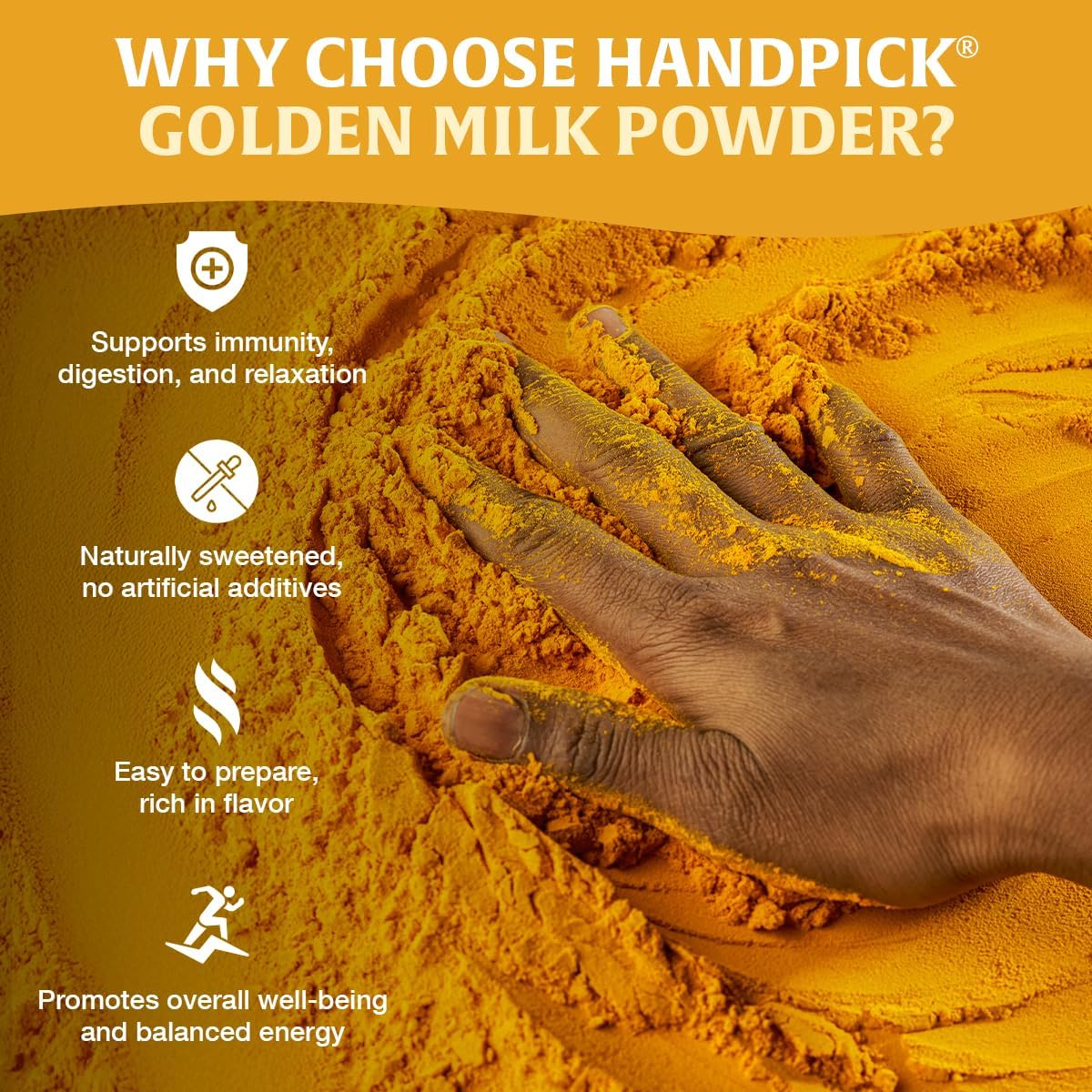 HANDPICK taza con golden milk lista para disfrutar