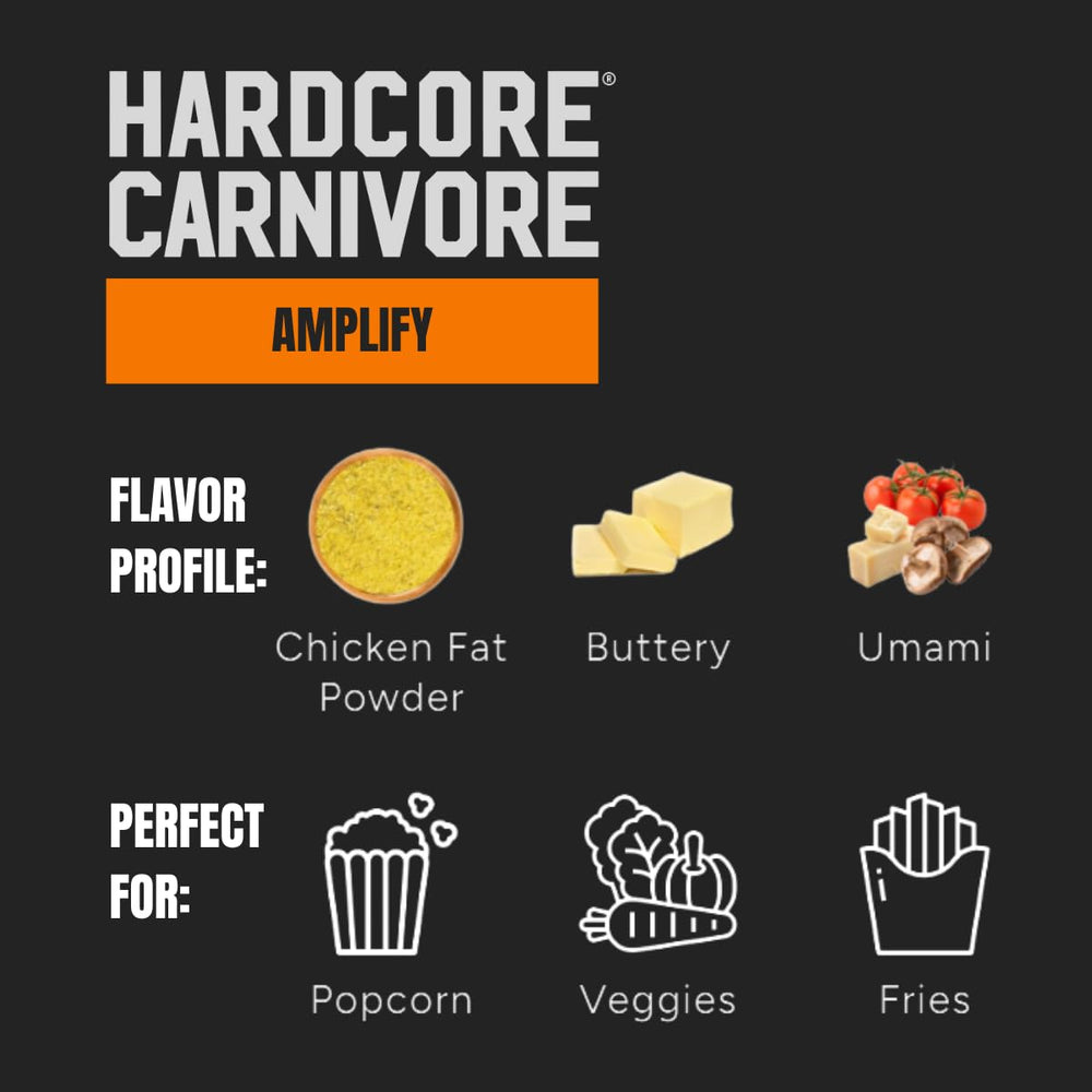 Hardcore Carnivore Amplify polvo textura cercana que intensifica platos