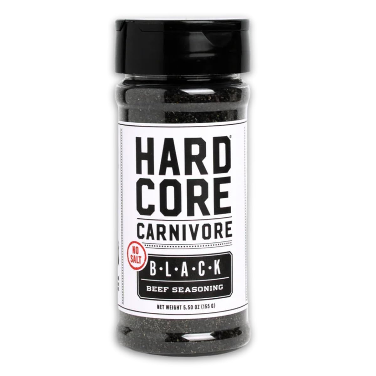 Hardcore Carnivore frasco frente mostrando etiqueta, ideal para parrilla