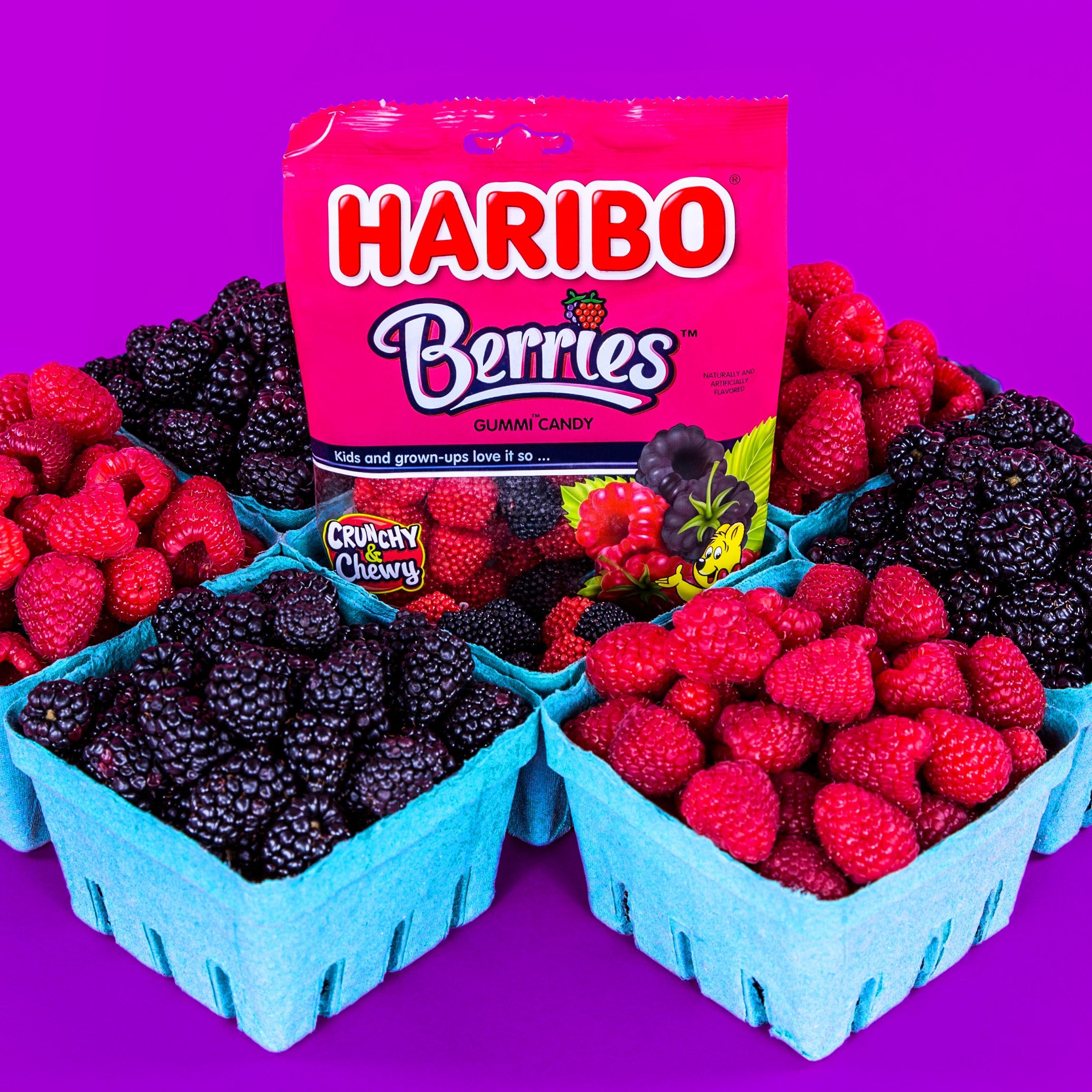HARIBO Berries servidos en bol ideal para fiestas y postres compartidos