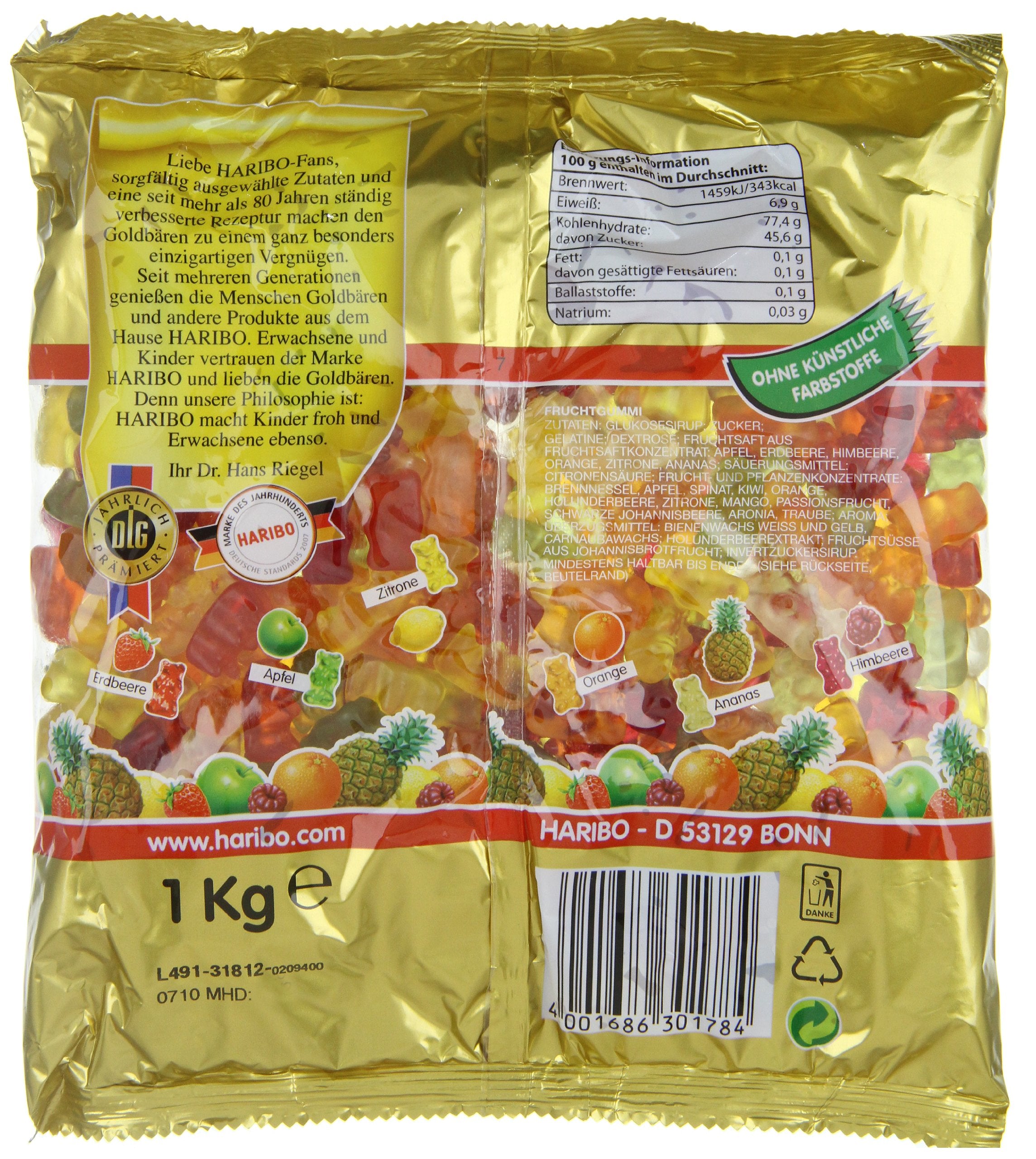 Haribo primeros planos de ositos textura masticable y colores intensos
