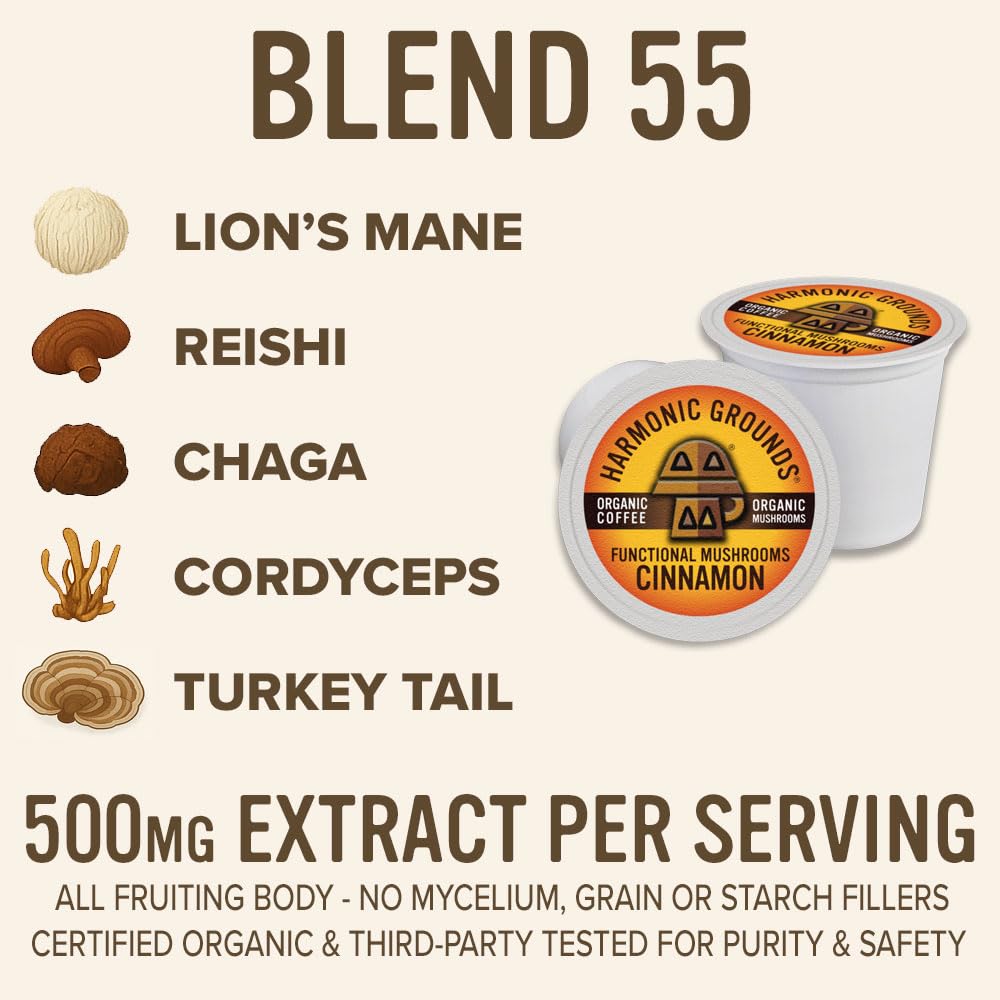 Harmonic Grounds cápsula insertada en cafetera Keurig preparándose rápidamente