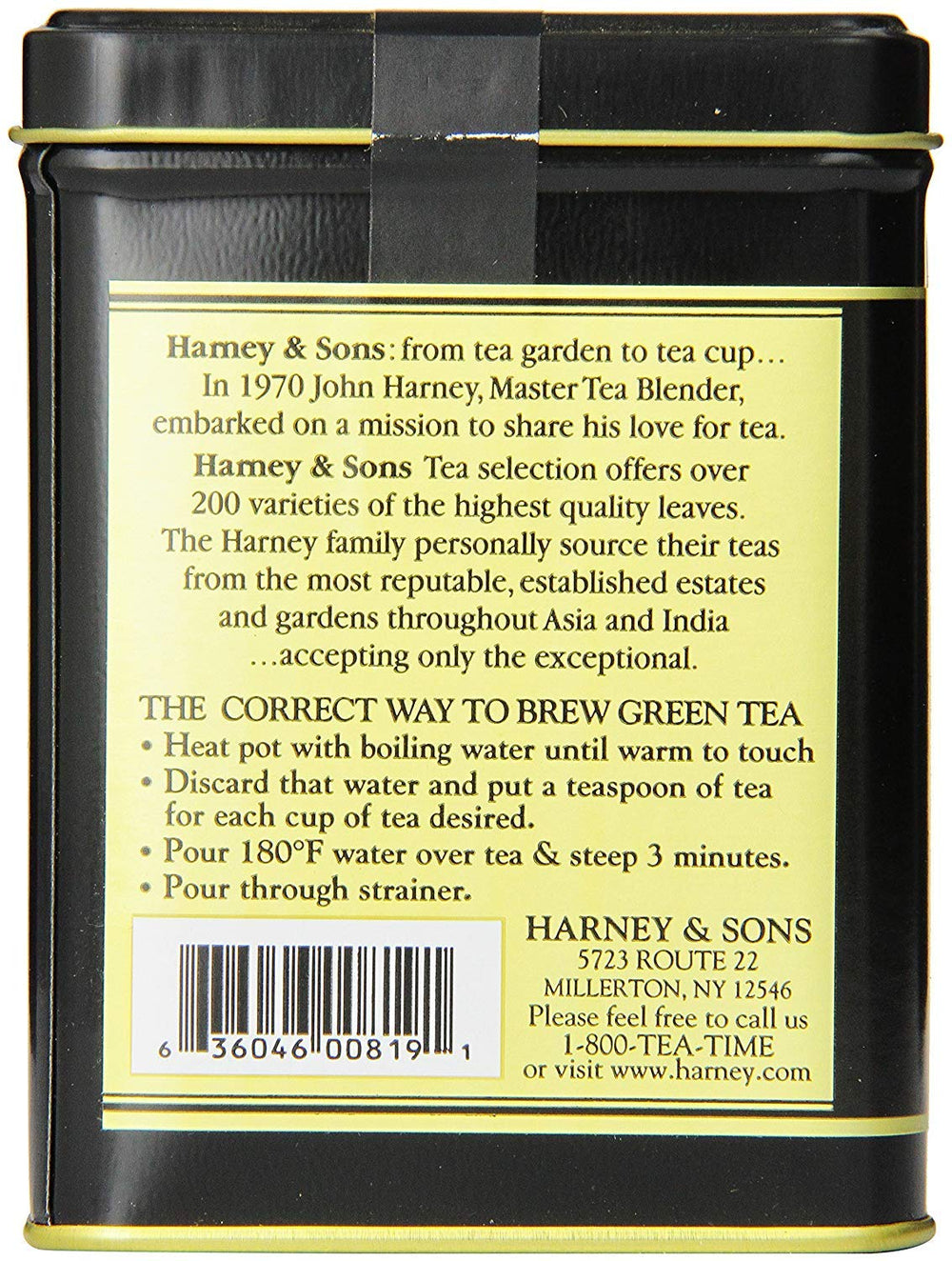 Harney & Sons hojas detalle color y textura para infusionar mejor
