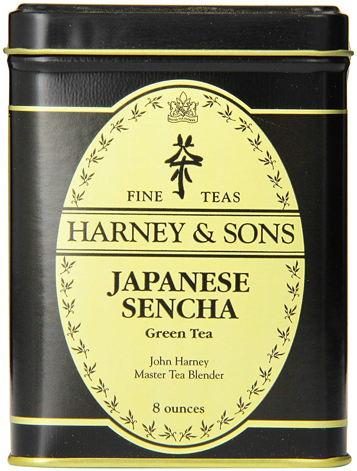 Harney & Sons lata frontal 8 oz mostrando diseño y conservación
