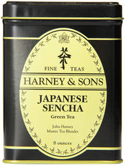 Harney & Sons lata frontal 8 oz mostrando diseño y conservación