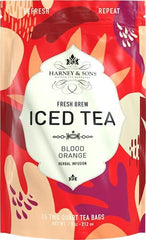 Harney & Sons detalle de bolsita y textura que destaca ingredientes naturales