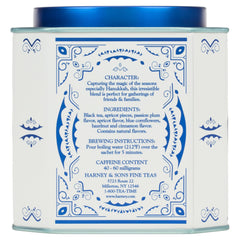 Harney & Sons primer plano de mezcla con pétalos y trozos de albaricoque resaltando aroma