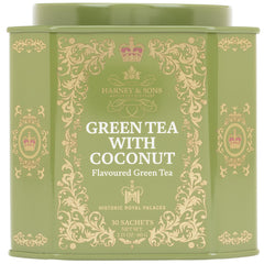 Harney & Sons lata frontal mostrando diseño HRP y conservación del aroma