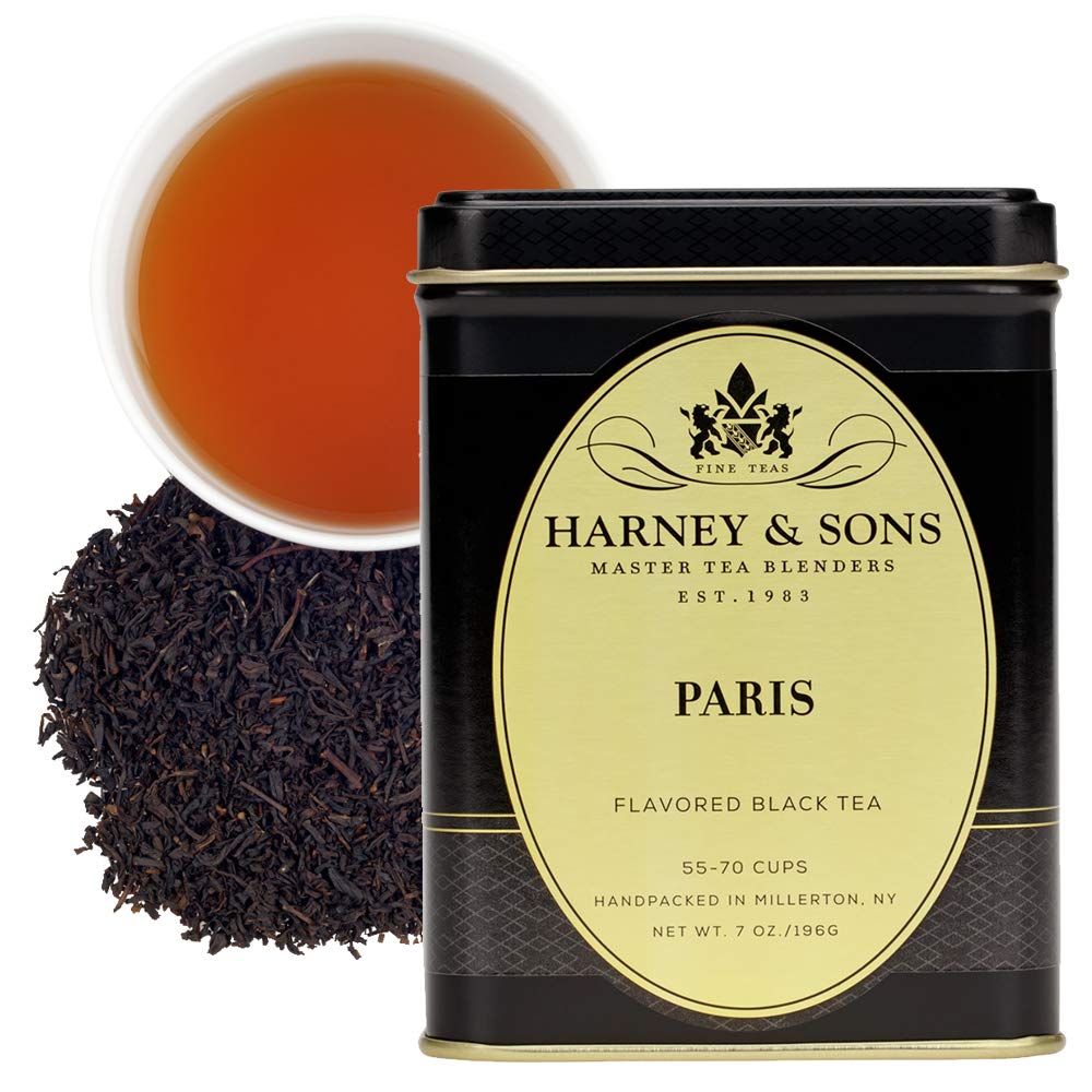 Harney & Sons lata frontal elegante que conserva aroma y diseño