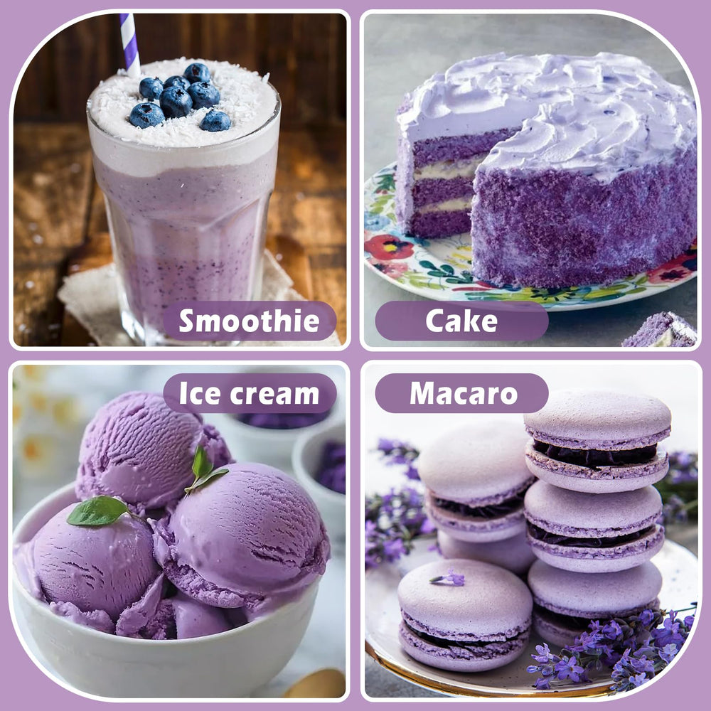 HAVNDRAE vaso de ube latte preparado que realza sabor y color