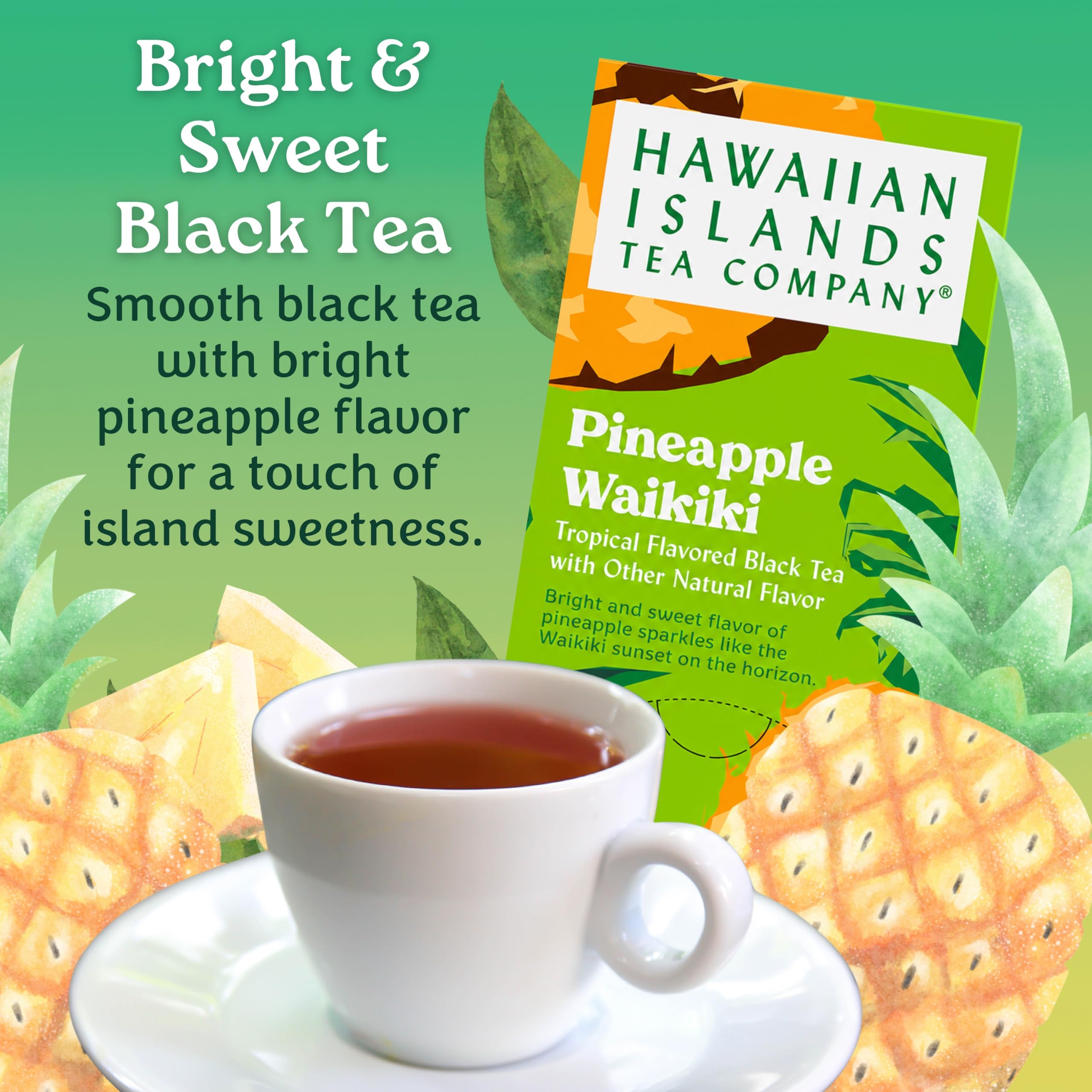 Hawaiian Islands Tea Company bolsita individual sellada lista para infusionar