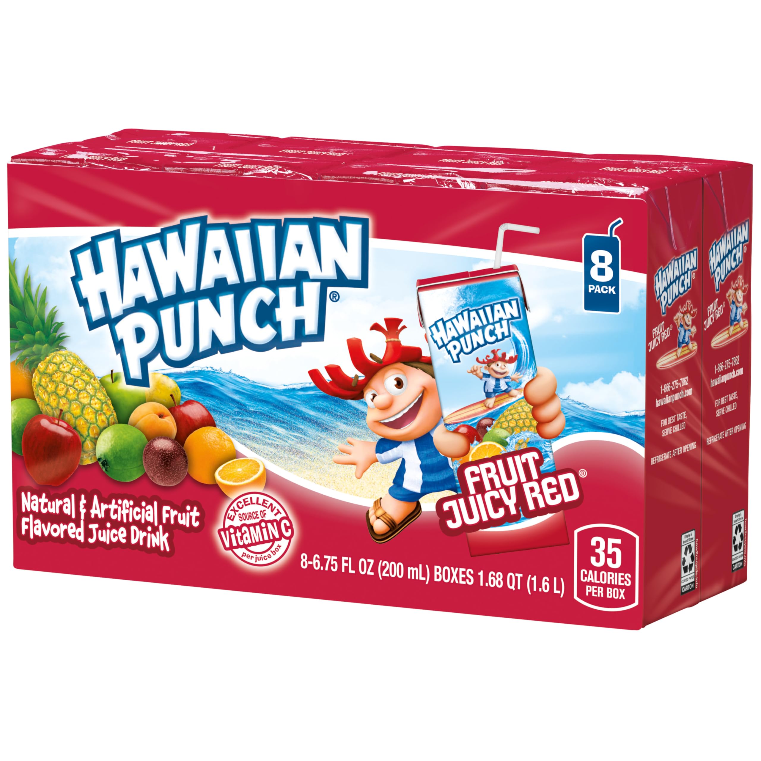 Hawaiian Punch familia disfrutando bebida en reunión al aire libre