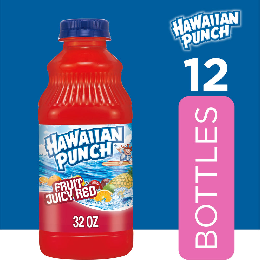 HAWAIIAN PUNCH pack de 12 botellas ideal para eventos y almacenamiento