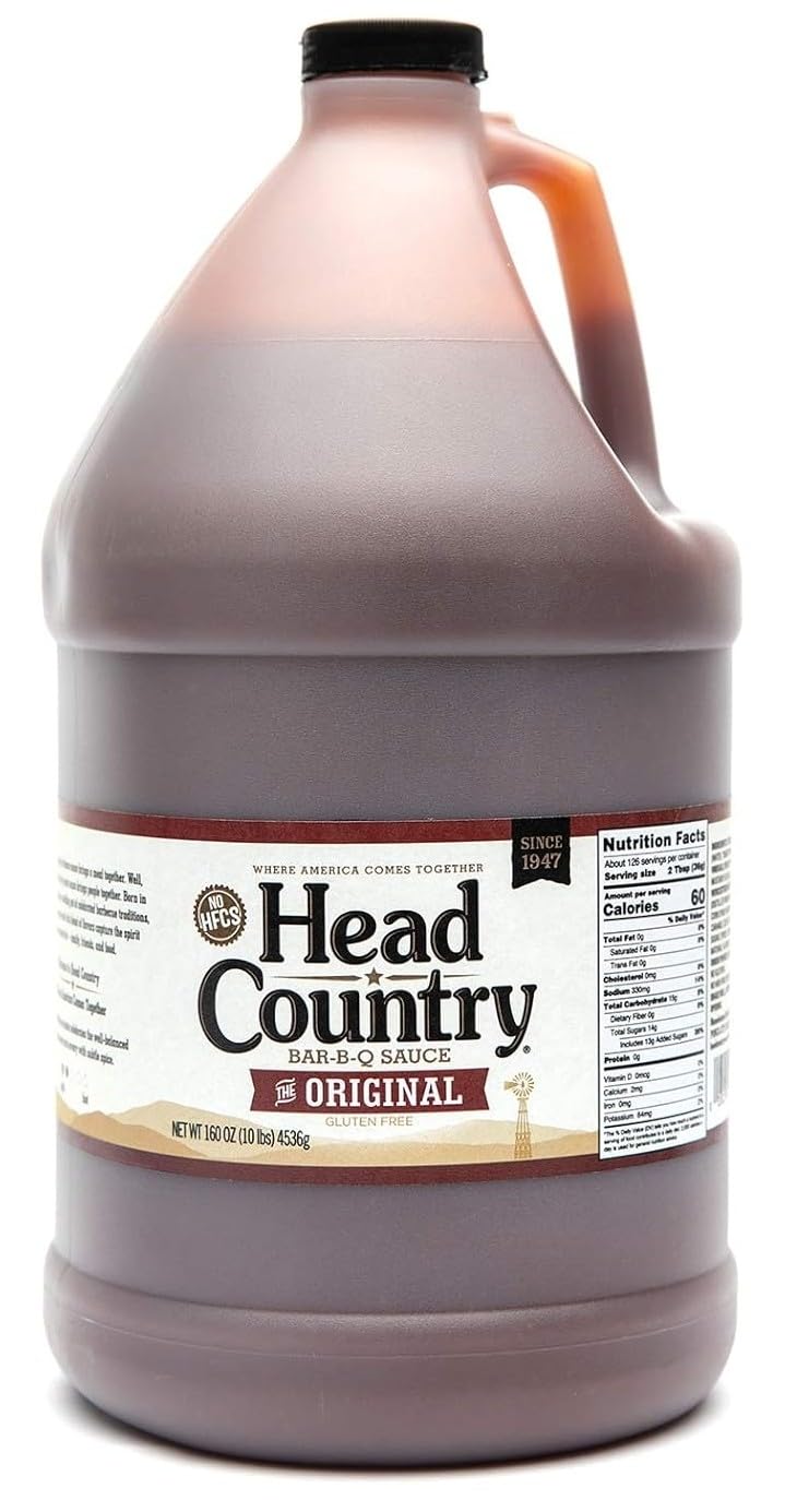 Head Country jarra frontal mostrando logo y tamaño grande para uso frecuente