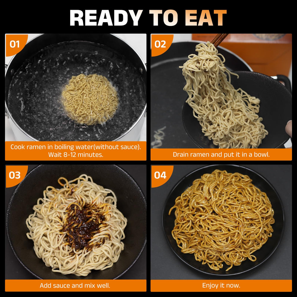 HealSpot escena de cocina con ramen Hot Pot lista para consumir
