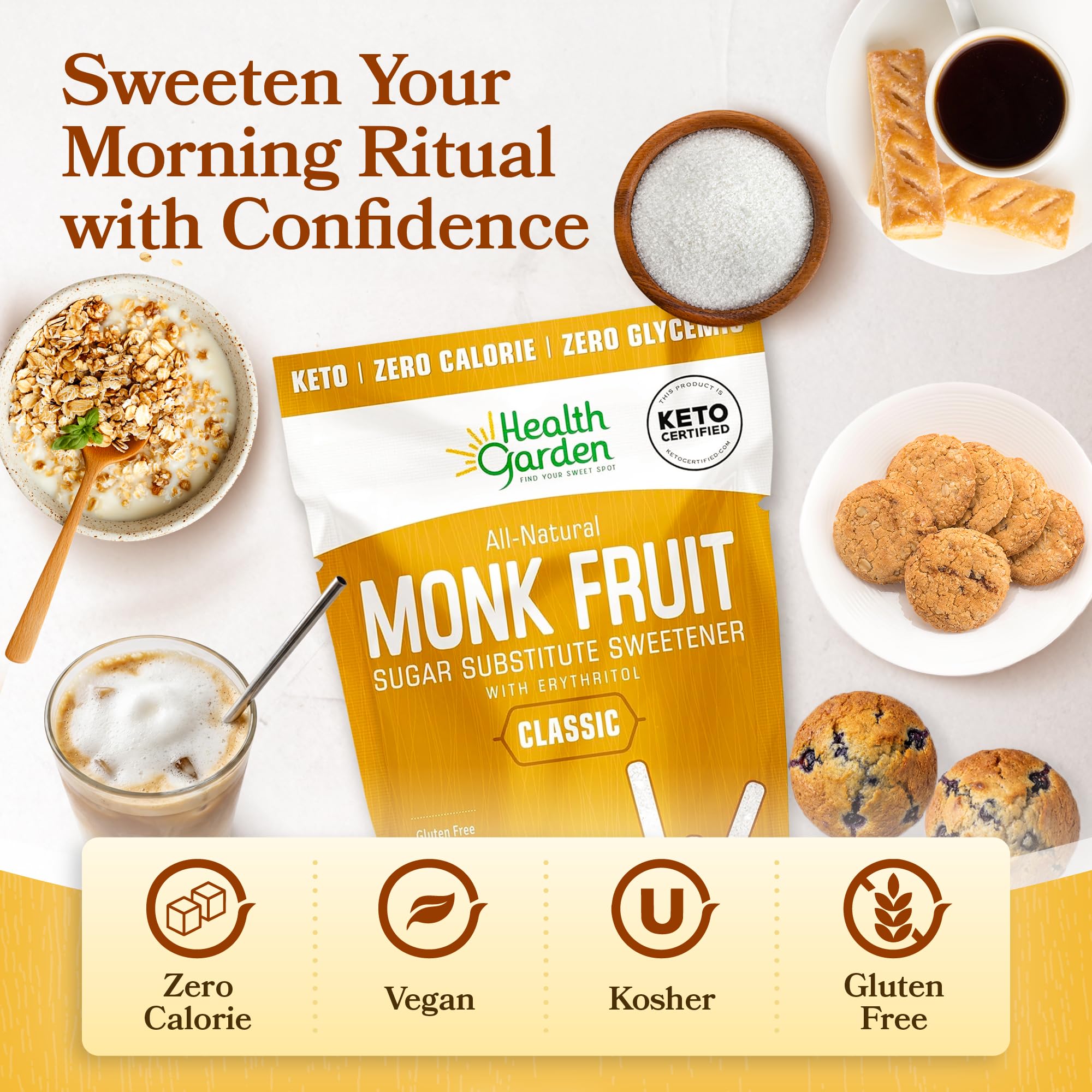 Health Garden galletas horneadas con sabor similar al azúcar