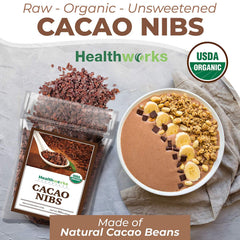 Healthworks Superfoods comparación de tamaño y peso del envase de 2 lb