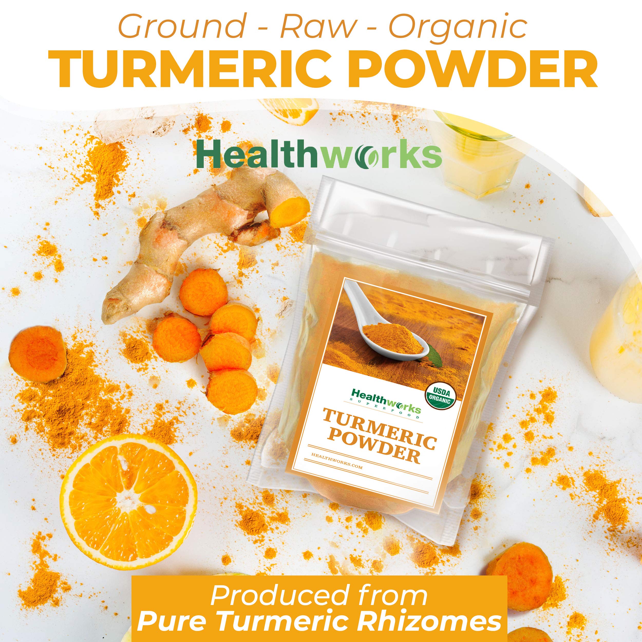 Healthworks Superfoods polvo espolvoreado sobre un curry, realza color y aroma
