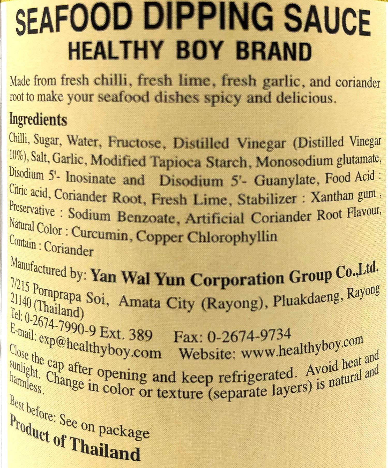 Healthy Boy servido con mariscos en plato, beneficio de realzar sabores