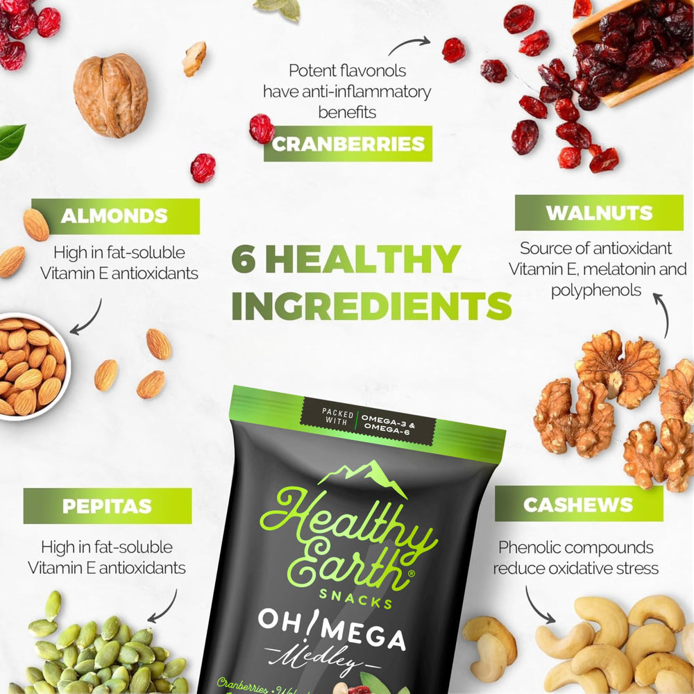 Healthy Earth mesa con snacks y bebida para merienda equilibrada