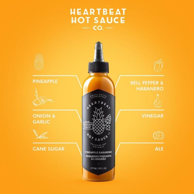 Heartbeat Hot Sauce Co. chorrito sobre guacamole aportando dulzor y picante