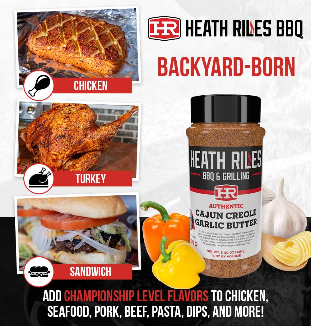 Heath Riles en gambas a la parrilla resaltando jugosidad