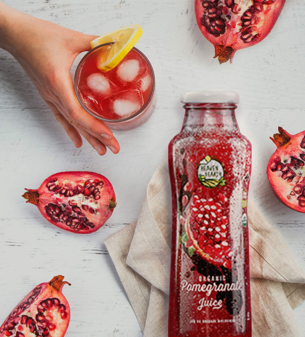 Heaven & Earth jugo empleado en batido casero, aporta sabor natural a recetas