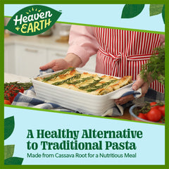 Heaven & Earth lasaña cocida en plato, lista para servir con beneficio práctico