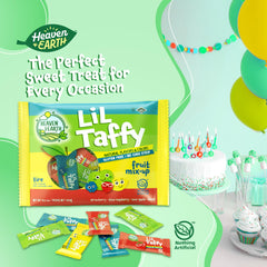 Heaven & Earth taffy envuelto en mano listo para repartir en fiestas