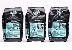 HEB Café Olé bolsa frontal Texas Pecan mostrando empaque y ventaja de sabor